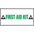 Accuform SAFETY LABEL FIRST AID KIT 3 in  X 7 in  LFSD522XVE LFSD522XVE